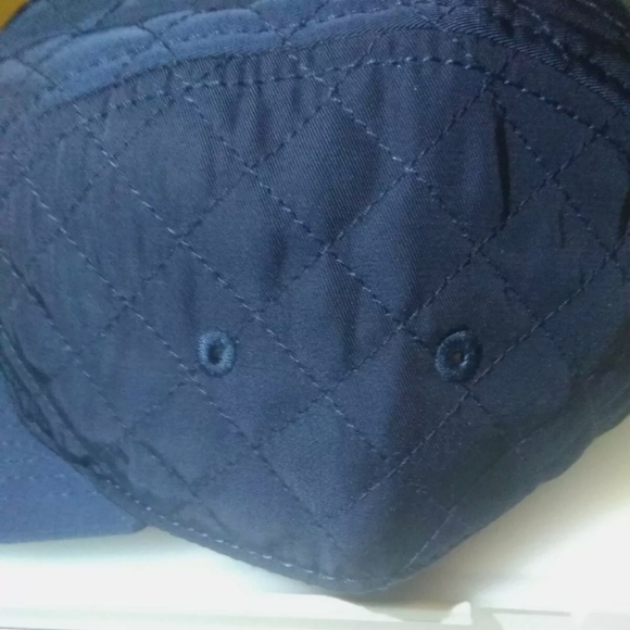 Goodfellow Quilted Hat Cap Baseball Adjustable Navy Blue Winter New With Tag - Picture 4 of 12